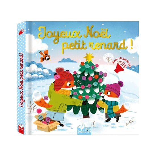 Livre sonore Joyeux Noël petit renard   de Deux coqs d'or