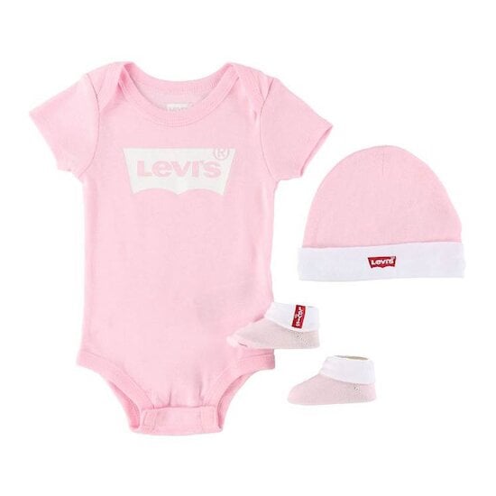 Coffret bonnet et gants Levi's Kids en rose - Galeries Lafayette