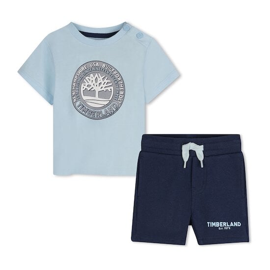 Ensemble t-shirt + short Bleu  de Timberland