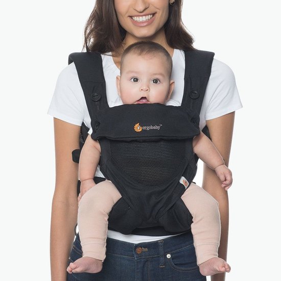 Porte Bebe 360 4 Positions Mesh Noir De Ergobaby Ergobaby Aubert