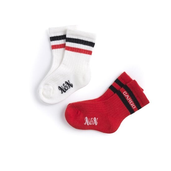 Tweet Cargo Lot de 2 paires de chaussettes Rouge Milk 23/24 de Nano & nanette