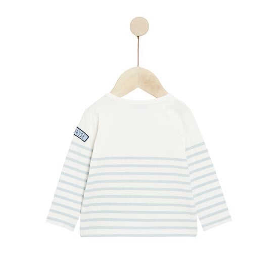 Bleu Château Tee-shirt manche longues Stripe Freedom  de Marèse