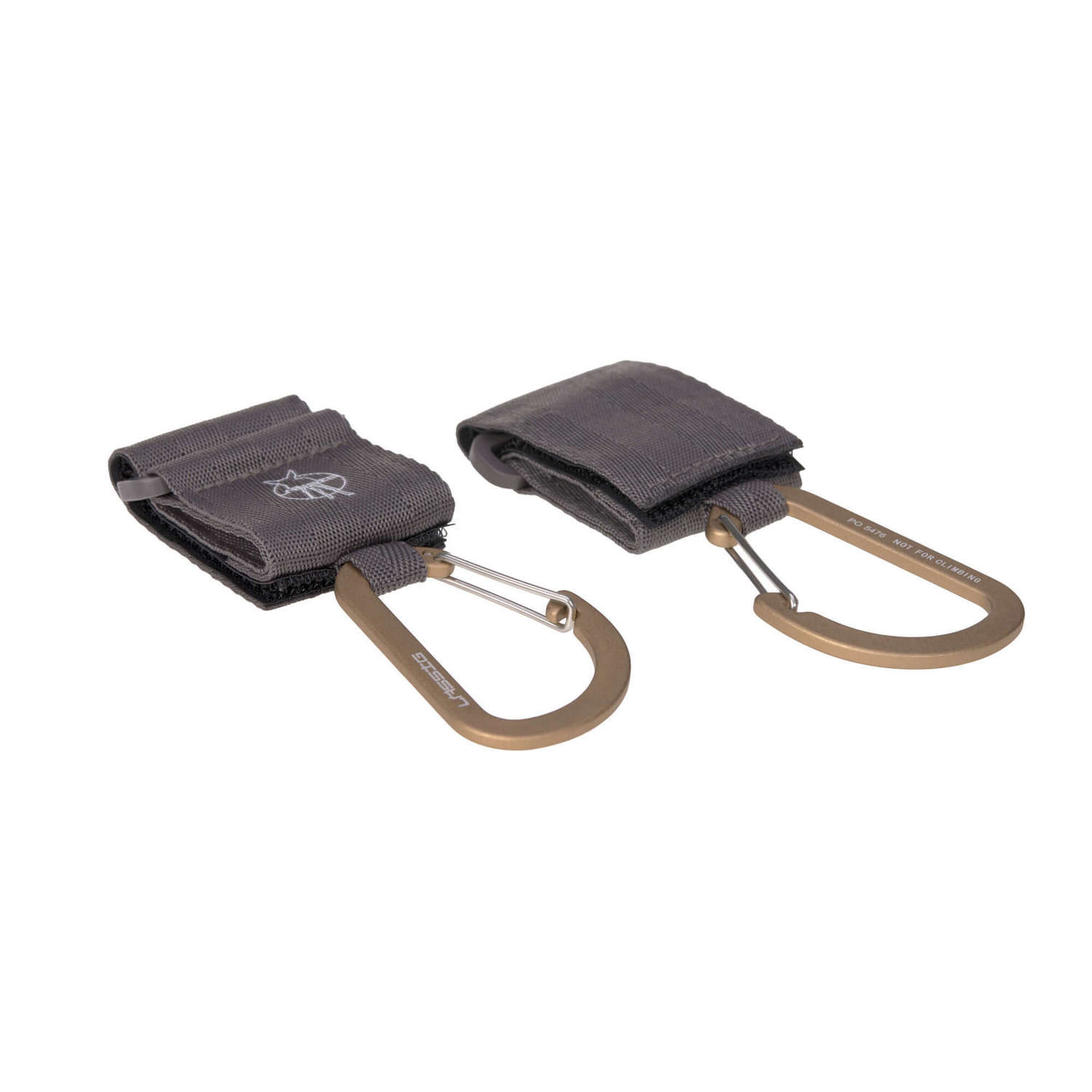 Attaches poussette avec mousqueton (lot de 2) Anthracite de Lässig,  Accessoires poussettes : Aubert