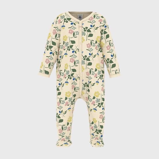 Pyjama en coton Fleurs 6 mois de Petit Bateau