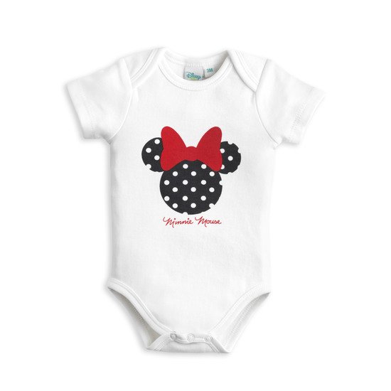 Minnie lot de 2 bodies Noir / Blanc  de Disney Baby