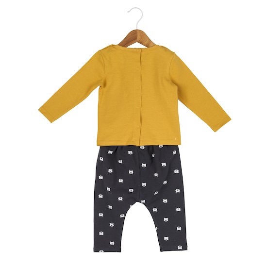 T-shirt + pantalon Safran et cie Jaune/Gris  de Marèse