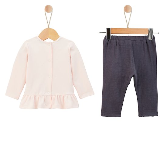 Petite Fleurette Ensemble Pantalon + Haut Pink Butterfly  de Marèse