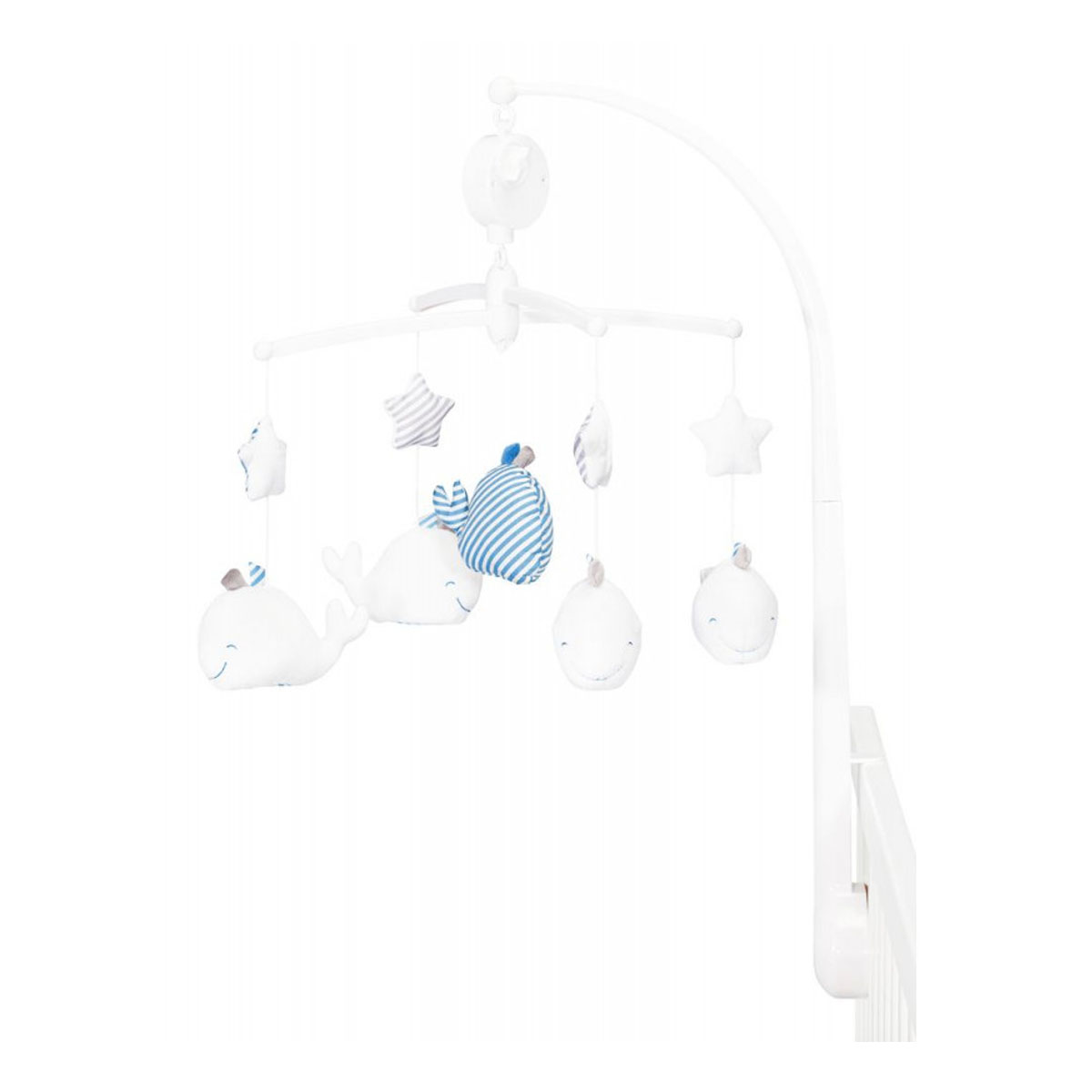 Blue Baleine Mobile Musical De Sauthon Baby Deco Mobiles Aubert