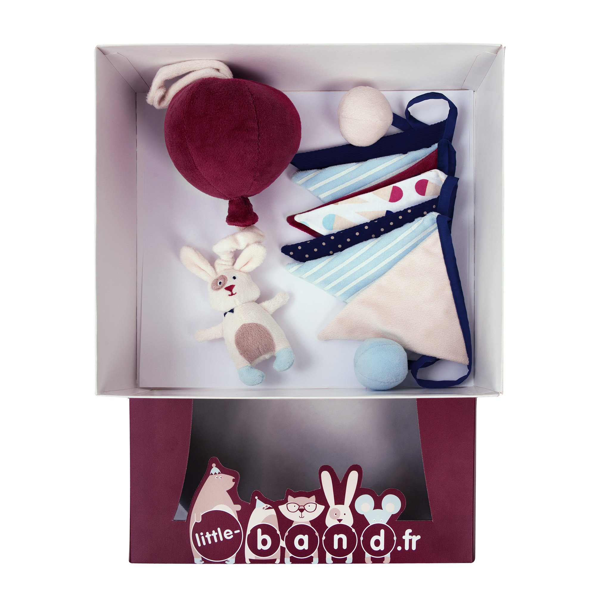 Doudou bébé fille ourson musical en Coffret de naissance l