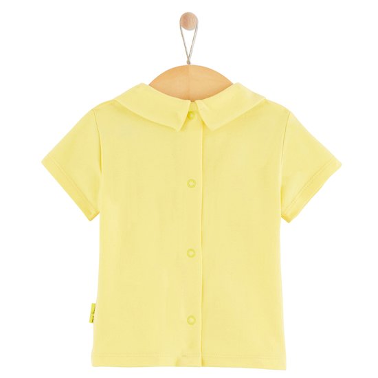 Polo manches courtes Trop Chou Jaune citron  de P'tit bisou