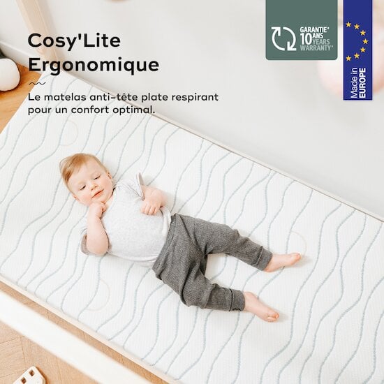 Protège-matelas respirant pour berceau Next2Me Forever - Made in Bébé