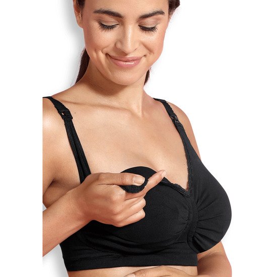 Soutien-gorge grossesse et allaitement rembourré Carri-Gel Noir XL de Carriwell