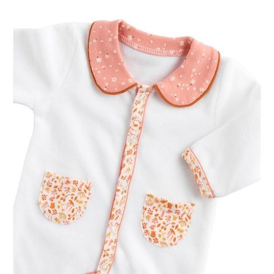 Esmée Pyjama avec col Motif Floral  de Sauthon Baby Déco