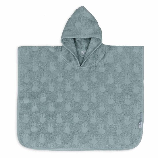 Poncho de bain en éponge Miffy Jacquard Sea Green  de Jollein