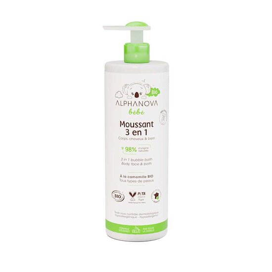 Moussant 3 en1 Bio  400 ml de Alphanova bébé