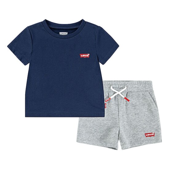 Ensemble t-shirt  + short Bleu  de Levi's Kids