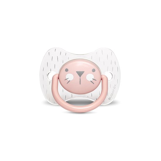 Hygge Sucette réversible Whiskers Rose  de Suavinex