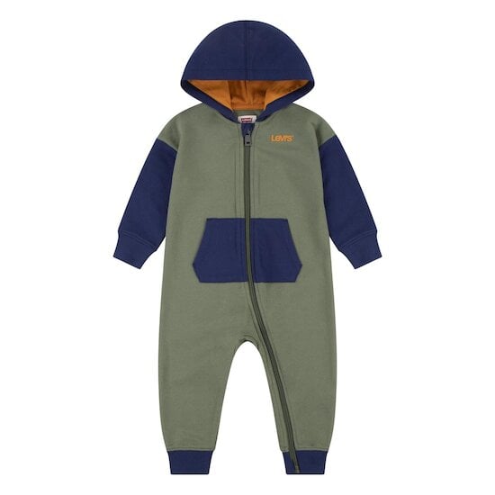 Combilongue à capuche zippée Vert 12 mois de Levi's Kids