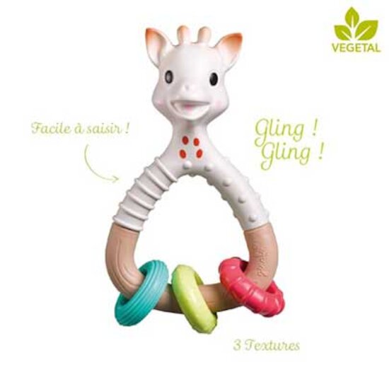 Hochet Natur'rings So'Pure   de Sophie La Girafe®