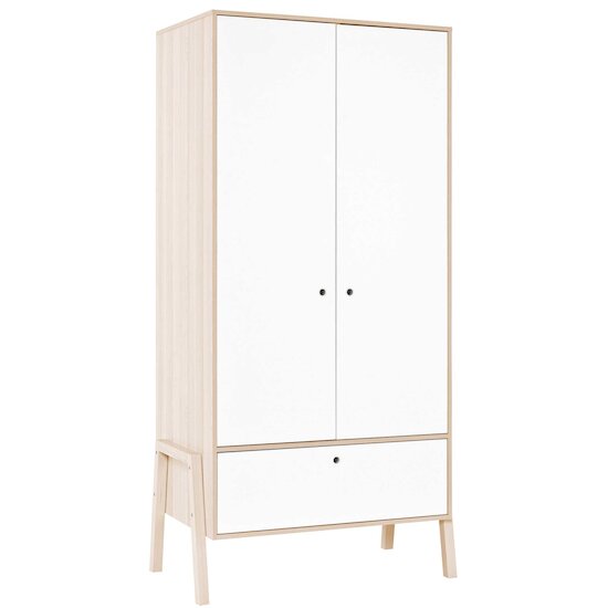 Spot armoire 2 portes Blanc / Acacia  de Vox