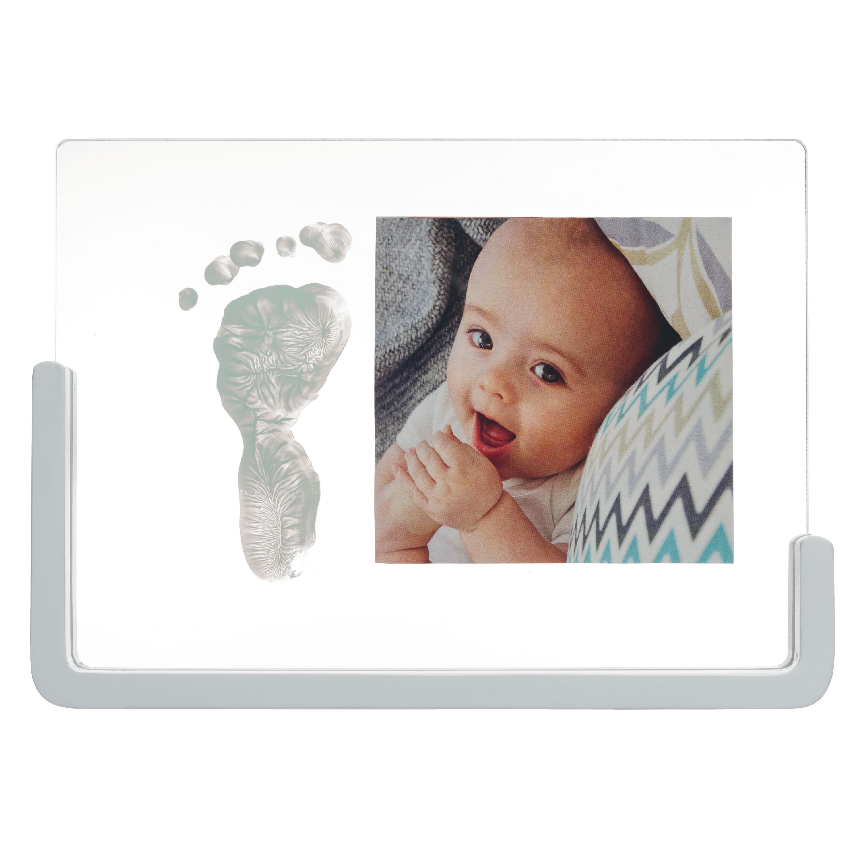 Cadre transparent empreinte Blanc de Baby Art, Cadres photos : Aubert