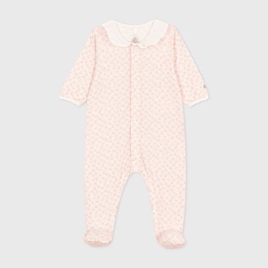 Pyjama en coton Imprimé Fleurs 3 mois de Petit Bateau