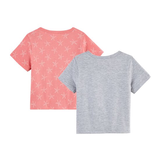 Lot de 2 t-shirts Rose  de P'tit bisou