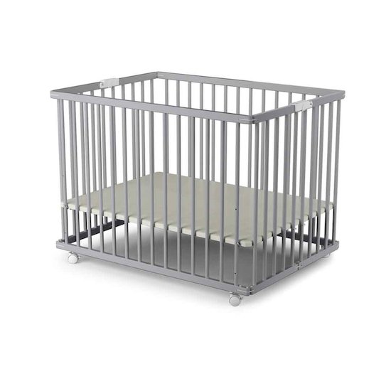 Parc Pliant Gris De At4 Parcs Pliables Aubert Baby 00