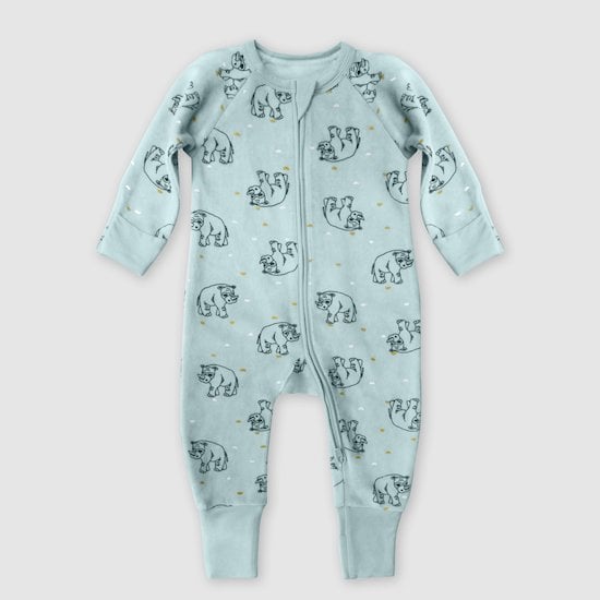 Pyjama Zippé Velours Rhino 6 mois de DIM Baby