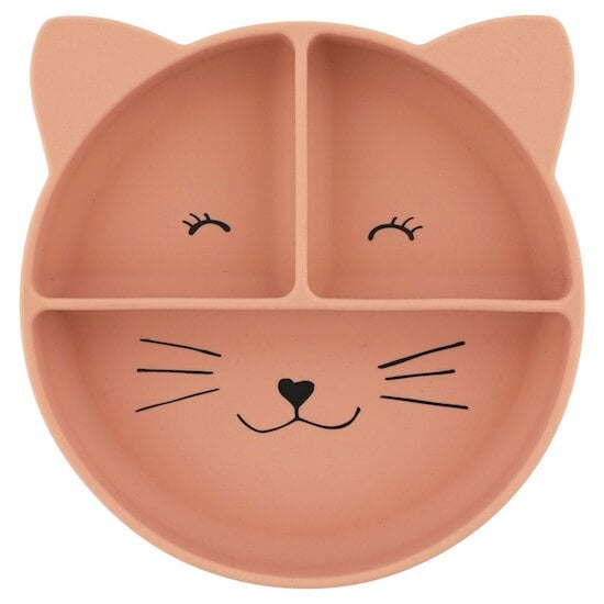 Assiette ventouse compartiments Mrs. Chat  de Trixie