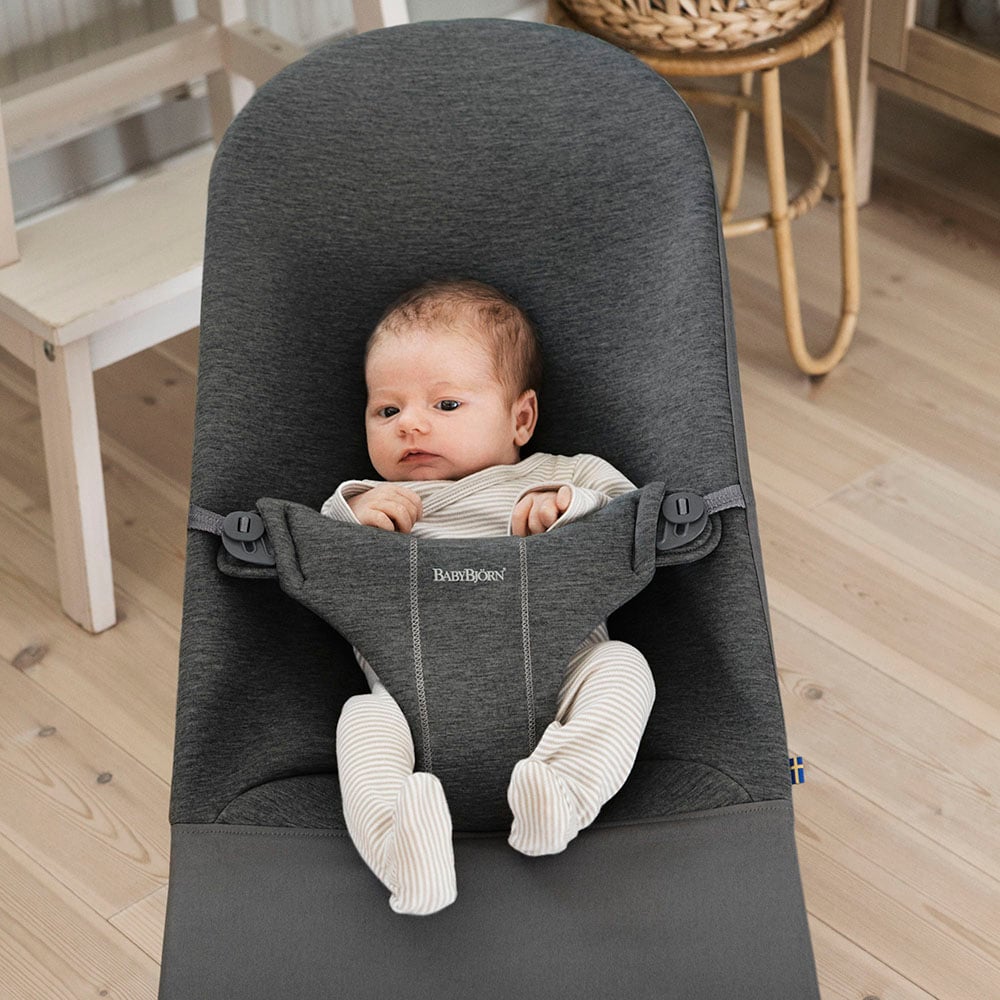 BabyBjörn - Transat bébé Bliss en jersey 3D avec jouet