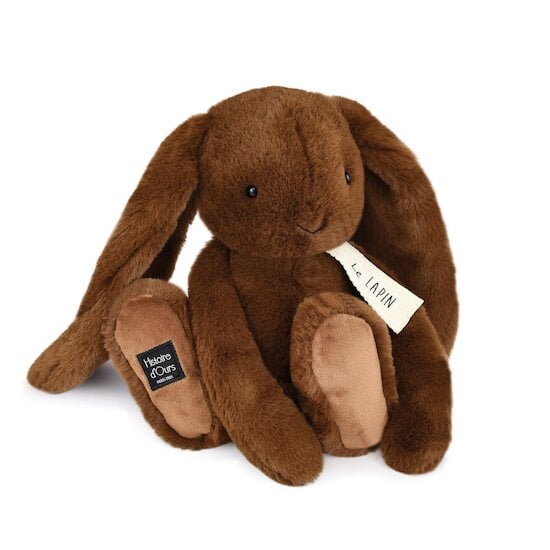 Peluche Le Lapin café chocolat 32 cm de Histoire d'ours