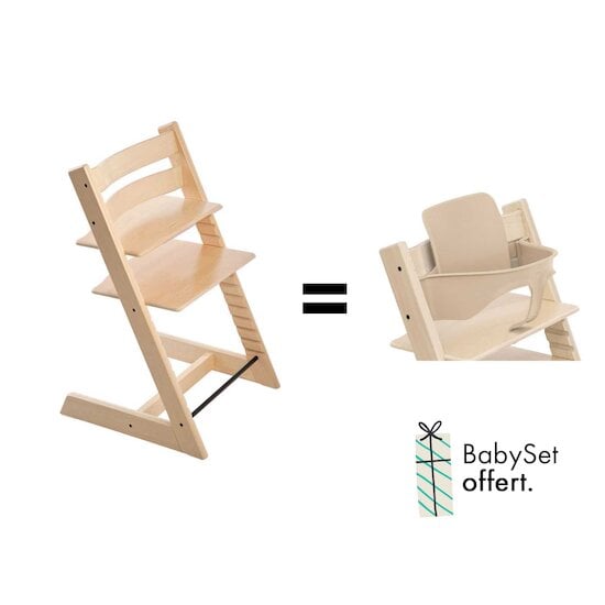 Offre Stokke : 1 babyset OFFERT pour l'achat d'une tripp trapp   de Stokke®