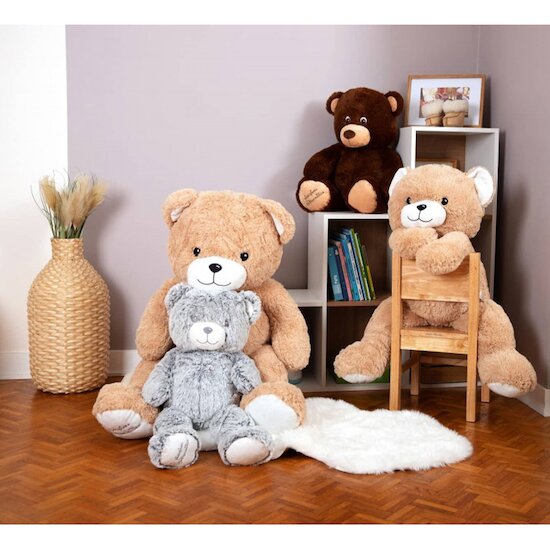 Peluche gaston ours beige 150 cm, peluche